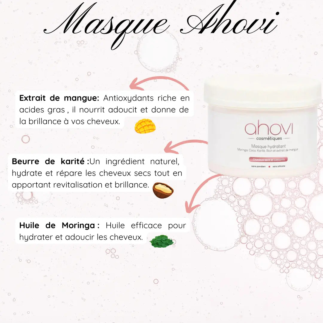 Masque hydratant Ahovi- cosmétiques